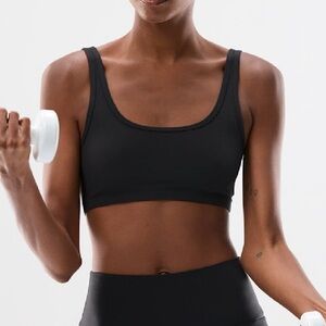 Aritzia TnAction Women's Butter Black Mini Bra Top